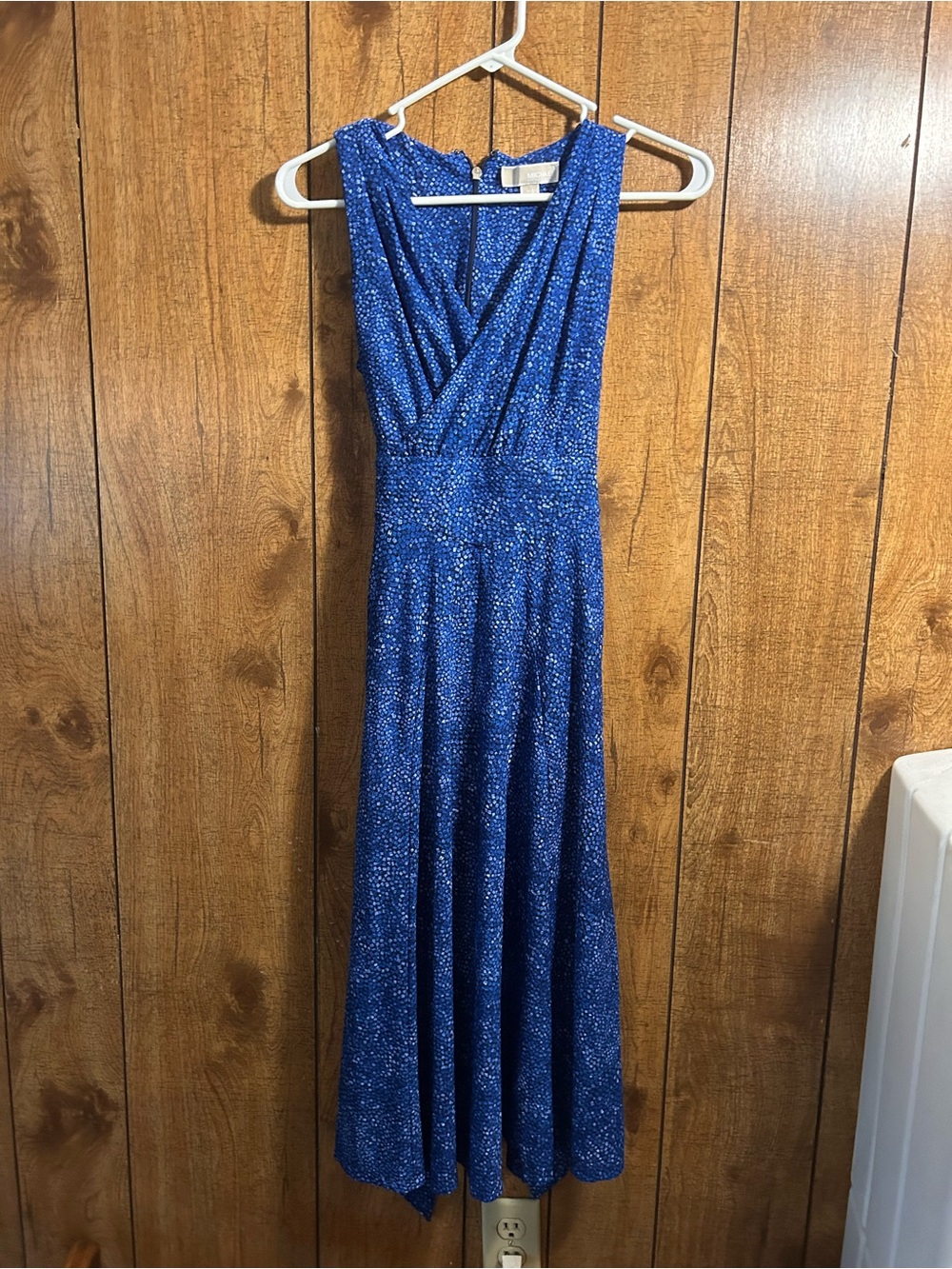MICHAEL Michael Kors Sparkle Wrap Maxi Dress in Royal Blue